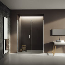 Box doccia in acciaio inox / con sportello...
