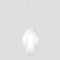 Lampada a sospensione / in vetro / moderna...