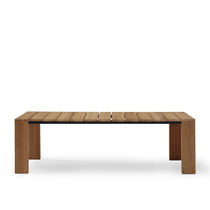 Tavolo moderno / in teak / con supporto...