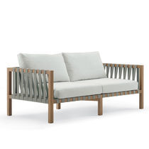 Divano moderno / da giardino / grigio /...