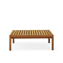Tavolino basso moderno / in teak / quadrato...