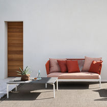 Divano moderno / da esterno / grigio / marrone