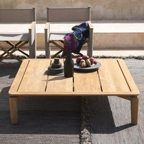Tavolino basso moderno / in teak / con supporto...