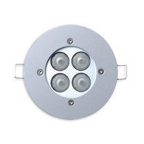 Luce ad incasso / LED / tonda / in alluminio