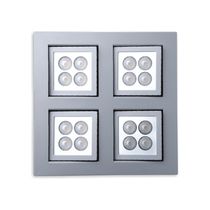 Luce orientabile / ad incasso / LED / quadrata