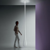 Lampada a sospensione / in vetro / moderna...
