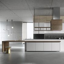 Cucina moderna / in acciaio inox / senza...