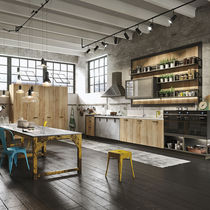 Cucina moderna / in laminato / con impugnature