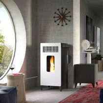 Stufa a pellet / in metallo / moderna /...