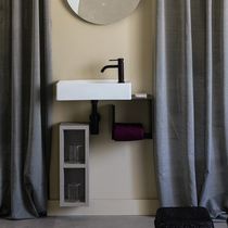 Lavabo sospeso / rettangolare / in ceramica...