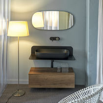 Mobile lavabo sospeso / in legno / moderno...
