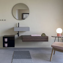 Mobile lavabo sospeso / in legno / moderno...