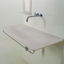 Lavabo sospeso / in Corian® / rettangolare...