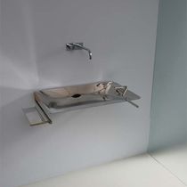 Lavabo sospeso / in acciaio inossidabile...
