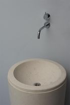 Lavabo da terra / in pietra / rotondo /...