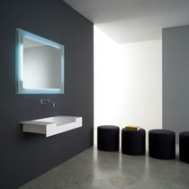Lavabo sospeso / in Corian® / rettangolare...