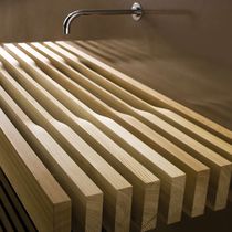 Lavabo sospeso / in legno / rettangolare...