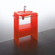 Lavabo da terra / in acrilico / moderno
