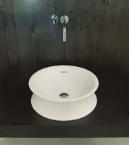 Lavabo da appoggio / in pietra / con specchio...