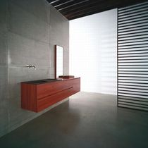 Mobile lavabo sospeso / in legno / moderno...