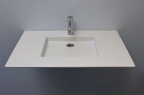 Lavabo sospeso / in ceramica / rettangolare...
