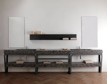 Lavabo da appoggio / in Riverstone® / rettangolare...