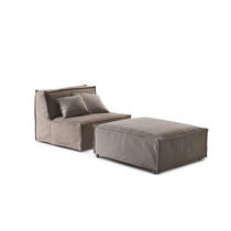 Pouf moderno / in tessuto / letto
