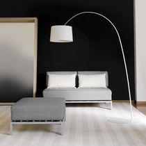 Divano letto / moderno / grigio / bianco