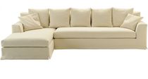 Divano d'angolo / modulare / moderno / beige