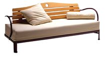 Divano letto / moderno / doppio / con braccioli