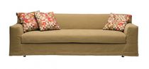 Divano letto / moderno / beige / 3 posti
