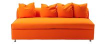Divano letto / moderno / giallo / 2 posti