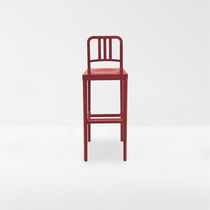 Sedia alta moderna / in legno laccato /...