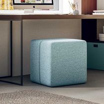 Pouf moderno / in pelle / in tessuto / quadrato
