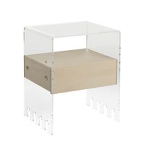 Comodino moderno / in legno / in metacrilato...