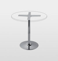 Piede da tavolo in metallo / moderno / contract