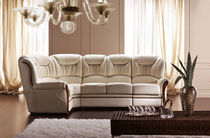Divano d'angolo / letto / classico / beige