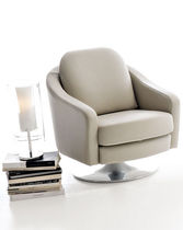 Poltrona moderna / in pelle / girevole /...