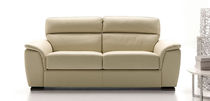 Divano letto / moderno / beige / in pelle