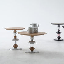 Tavolino basso moderno / in legno / rotondo...