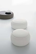 Pouf moderno / in pelle / con contenitore