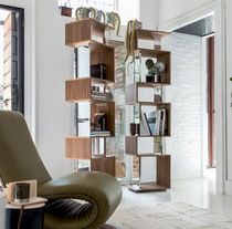 Libreria moderna / in MDF laccato / girevole