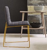 Sedia moderna / a slitta / in metallo