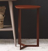 Tavolo d'appoggio moderno / in legno / triangolare