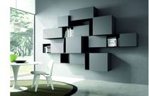 Libreria a muro / moderna / in legno