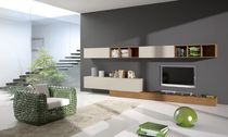 Parete attrezzata TV moderno / in legno