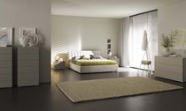 Letto matrimoniale / moderno / in tessuto