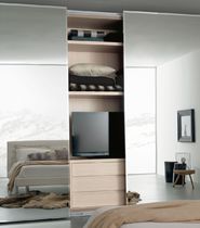 Armadio moderno / in legno / con porta scorrevole...