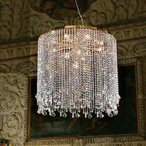 Lampada a sospensione / in metallo cromato...