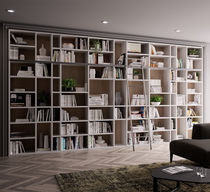 Libreria moderna / in legno laccato / in...
